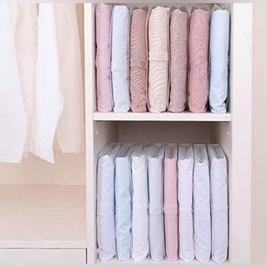 New Meic Translucent Durable Plastic Folding Closet Organizer Folders – 20 Pack